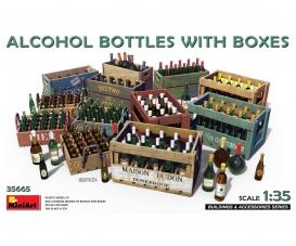 1:35 Alcohol Bottles w/Boxes-Set