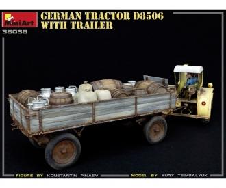 1:35 Deutscher Traktor D8506 mit Anhänger (1)