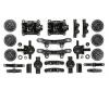 TT-02 A Parts Upright, chassis spare parts