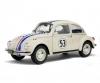 VW Beetle 1303 Racer #53, voiture miniature en métal moulé, 1:18