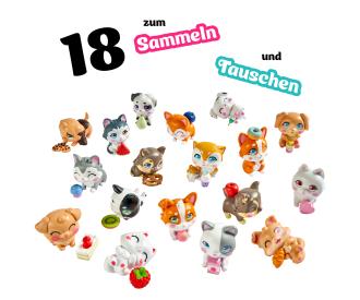 Kawaii Pups 4 figurines