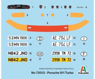 Porsche 911 Turbo model set 1:24 with tools