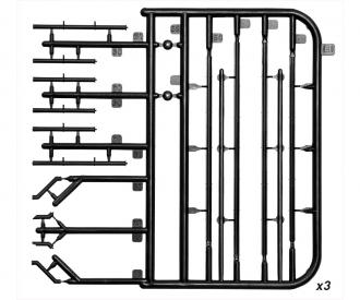 1:72 Gebäude mit Garage/Werkstatt einge.