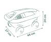 Smoby Life Chariot De Plage Garni