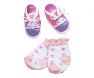 New Born Baby Shoes with Socks, 4 versions