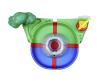 Sploshy Vulcano bathtoy with boat and figure