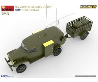 1:35 US Funkwagen K-51 mit Anhänger K-52