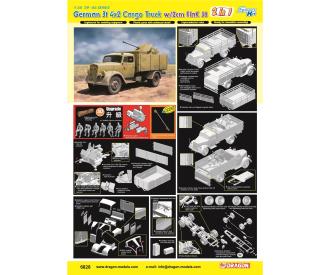 1:35 German3t 4x2CargoTruck w/2cm FlaK38