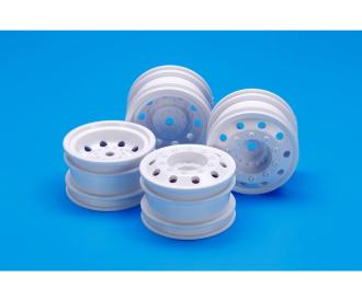 1:14 OR RaceTruck Whl FR, wheel set, white ABS
