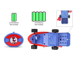 RC Spider-Man Skateboard Stunt 9"