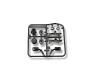 Porsche 956 H Parts Mirror Wing Model Components