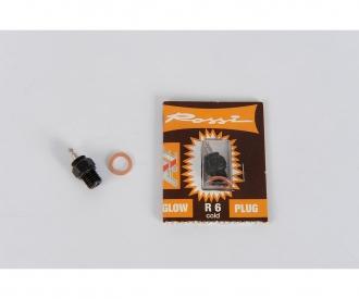 Glow Plug Rossi R6, engine part, cold plug