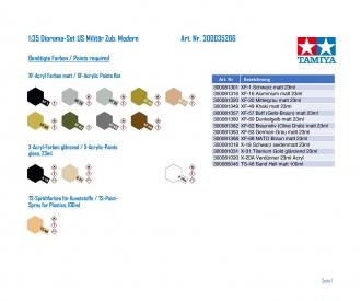 1:35 Diorama-Set US Military Equipm.Mod., accessory kit
