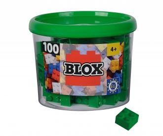 Blox - 100 briques de 4 pièces vertes - compatibles avec les briques de jeu connues