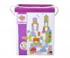 Coloured Wooden Blocks - 75 Pieces