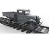 1:35 1,5to Railroad Truck AA Type w/Rail