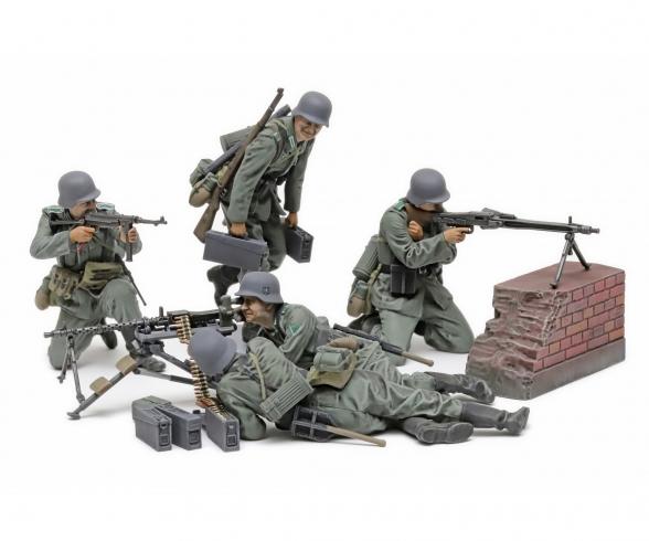 1:35 Fig.-Set Ger. MG Team (5) Mid.WWII