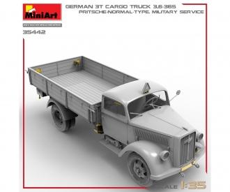 1:35 Deutscher 3 Tonnen Cargo Truck Pritschenwagen