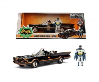 Jada Toys – Batmobile 1966 1:32 – Die-Cast – Portes Ouvrables – Roues Libres – Collection Batman Classic