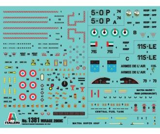 Mirage 2000C Aircraft Model Kit 1:72 Scale