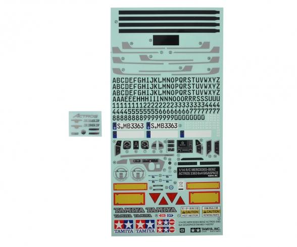 1:14 Mercedes-Benz Actros 3363 Sticker Set