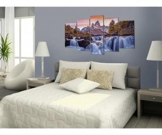 Mystic Patagonia Polyptych - Painting by Numbers