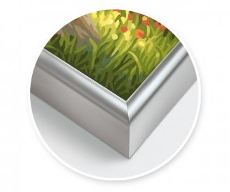 Alurahmen Quattro 18 x 24 cm – Silber matt