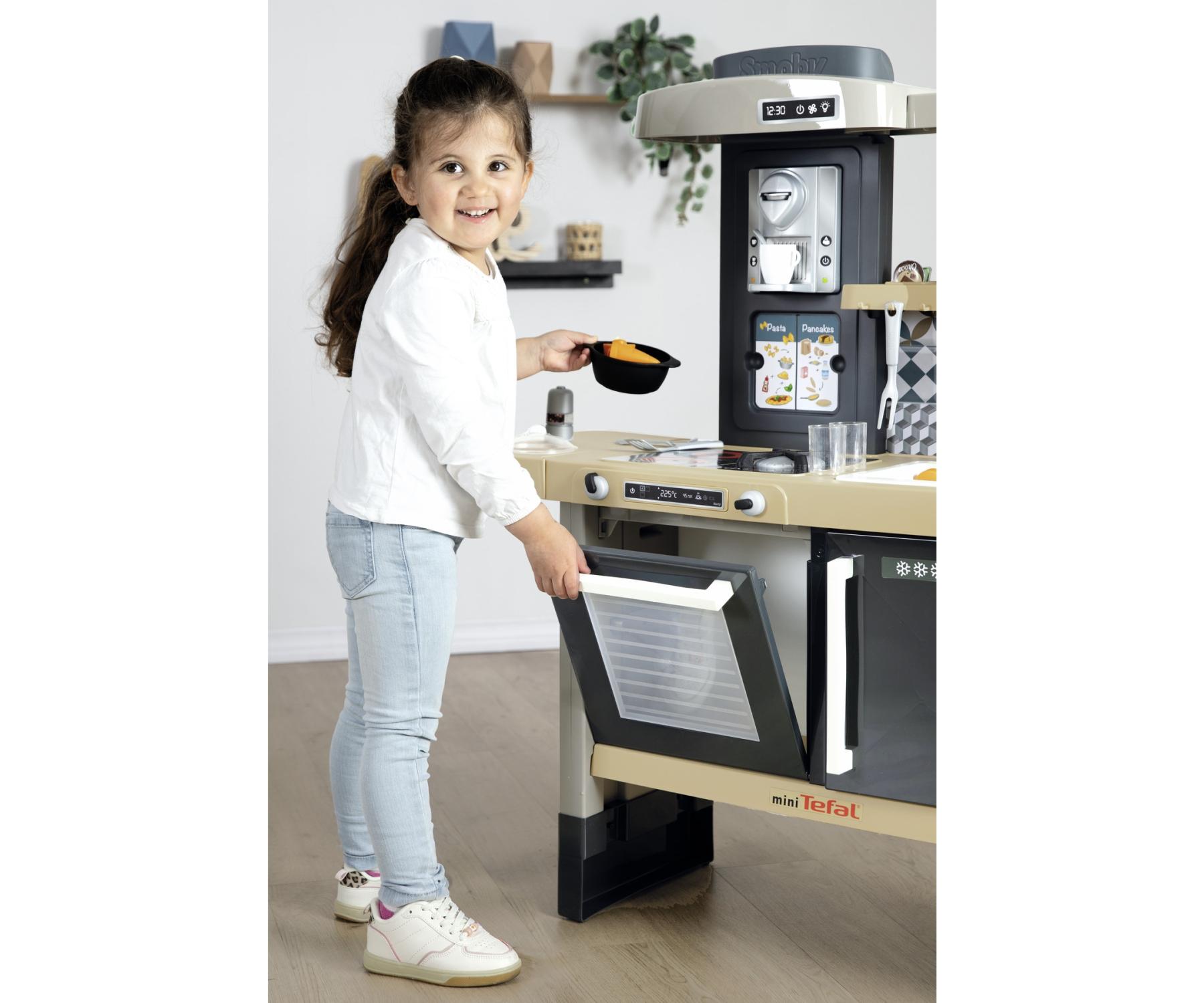 Cuisine Jouet Smoby Tefal - 31 Accessoires - Évolutive 2 Hauteurs - Dès 3 Ans