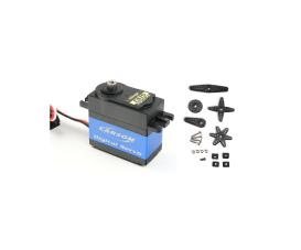Servo CS-15DS standard size JR - Digital RC servo, metal gearbox, waterproof, 15kg actuating torque, 0.16s actuating speed, ball bearing, black-blue