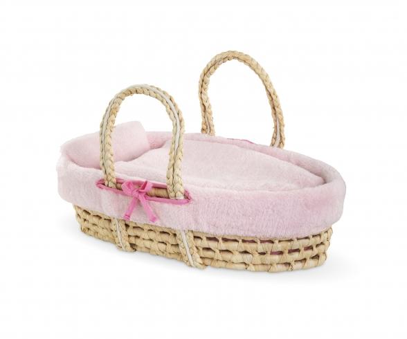 Cor.MGP 36-42cm Couffin rotin peluche