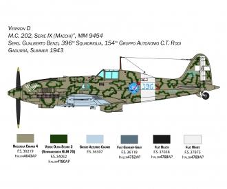 Macchi MC. 202 aircraft model kit 1:32