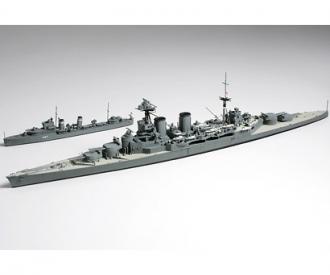 1:700 Brit Hood & E Class Destroyer, Waterline kit
