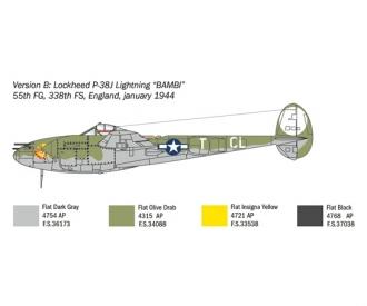 Italeri US P-38J Lightning Model Kit 1:72