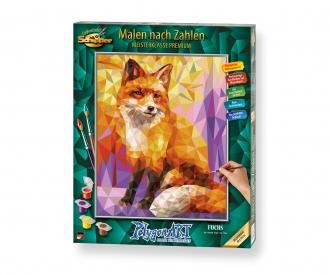 Fuchs Polygon Art 40 x 50 cm – Malen nach Zahlen