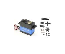 Servo CS-30DS - RC standard size JR, 34.6kg actuating torque, metal gears, waterproof, ball bearing, 0.13sec actuating time, black-blue