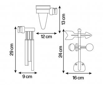 Smoby Spielhaus Zubehör Wetterstation-Set