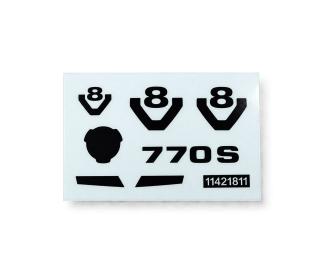 Scania 770 S Metall-Transferfolie Dekorbogen
