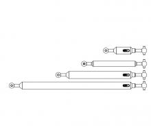 1:14 Prop.shaft Set 6x6 (4) FH adj.