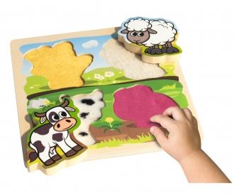 Eichhorn Fühl-Puzzle mit Stoff, 5-tlg.