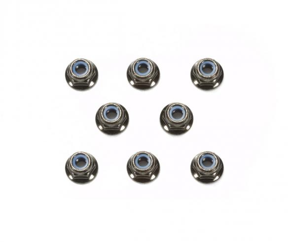 4mm Flange Lock Nut Bla (8)