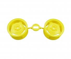 Buggy Front Wheel Star 60/29 Pair Fluor Yellow