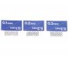 3mm Shim-Set, RC spacer set, 0.1/0.2/0.3mm