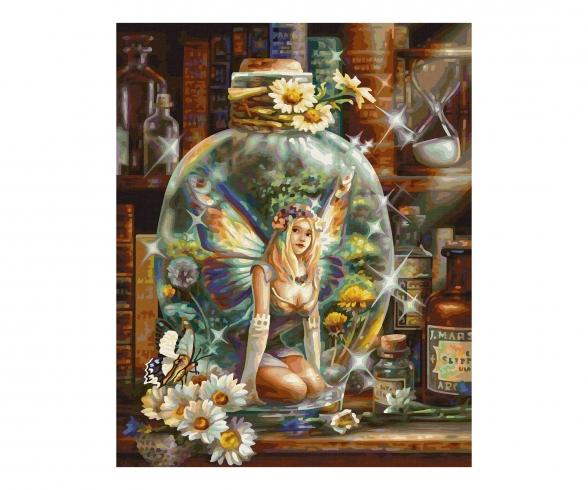Die Schmetterlingsfee 40 x 50 cm – Malen nach Zahlen