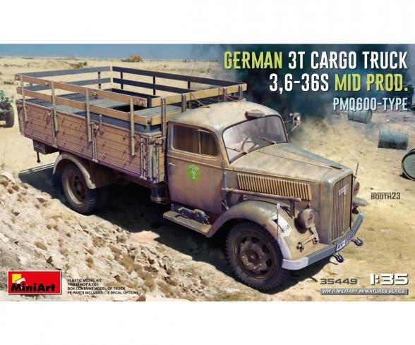 1:35 Ger. 3t Cargo Truck Mid Pro. PmQ600