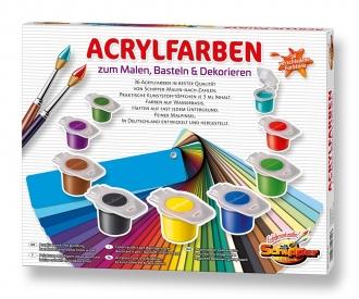 36 Acrylic Paints - Painting by Numbers