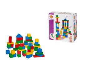 Coloured Wooden Blocks - 50 Pieces