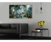 A Unicorn in the Magic Forest Triptych - Painting by Numbers