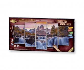 Mystic Patagonia Polyptych - Painting by Numbers