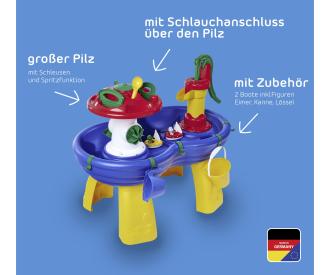 WaterTable with Pump and Mushroom Fountain