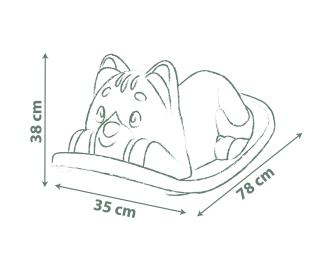 Smoby Life Bascule Chat Vert